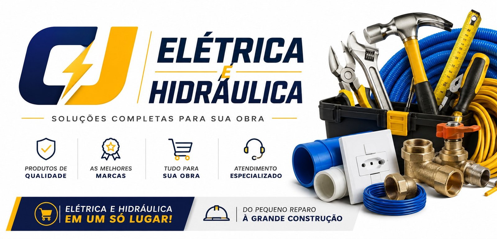 Banner CJ Elétrica e Hidráulica