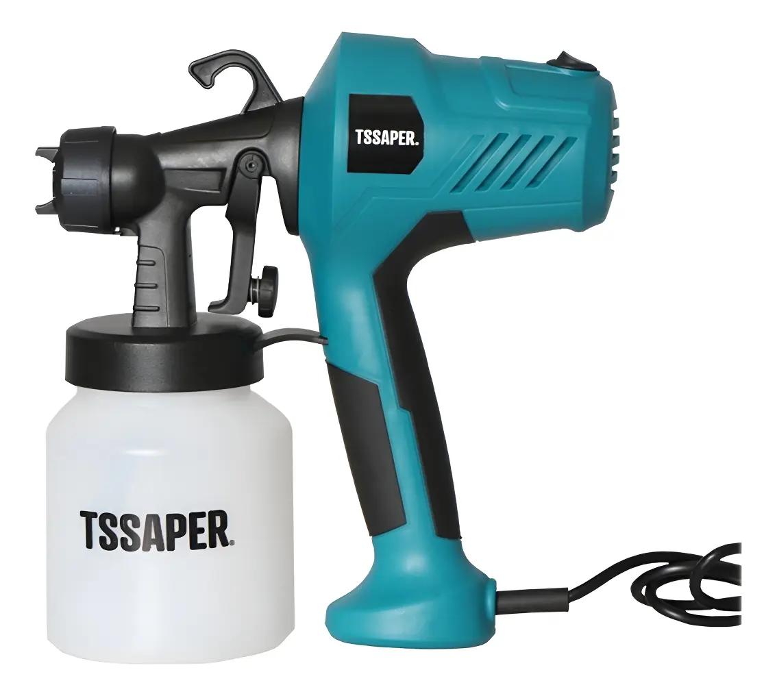Pistola De Pintura Elétrica 450w Pulverizador Bico Metal